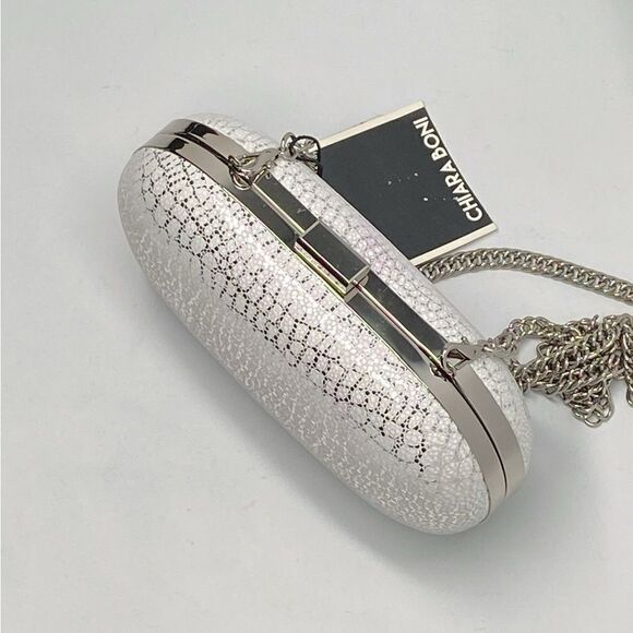 Chiara Boni Alba Metallic Leather Clutch - Picture 8 of 12